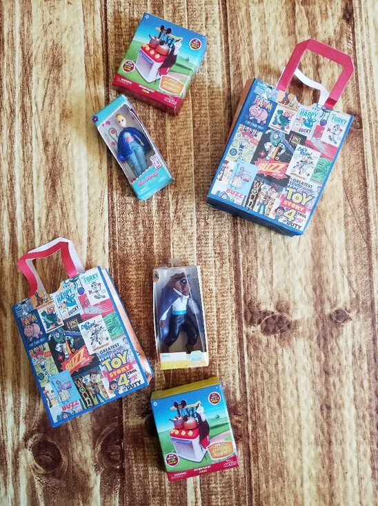 Mini Brands Other - Zuru Mini Brands Disney Series 1 Toy Store Bag Beast Doll Bo Peep Mickey Stove